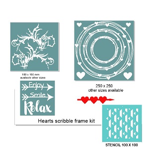 Scribble frame kit ,RETREAT OR WORKSHOP PACK  min buy 3
